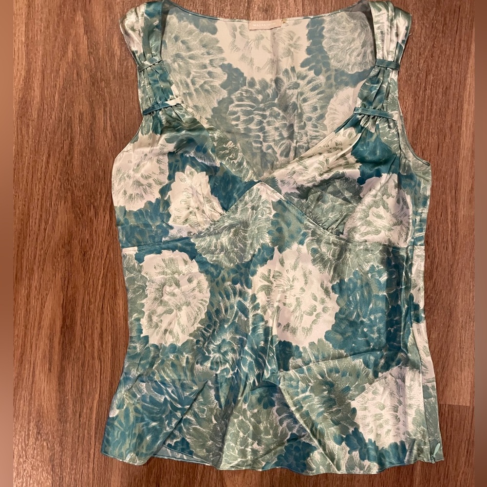 Magaschoni silk tank top